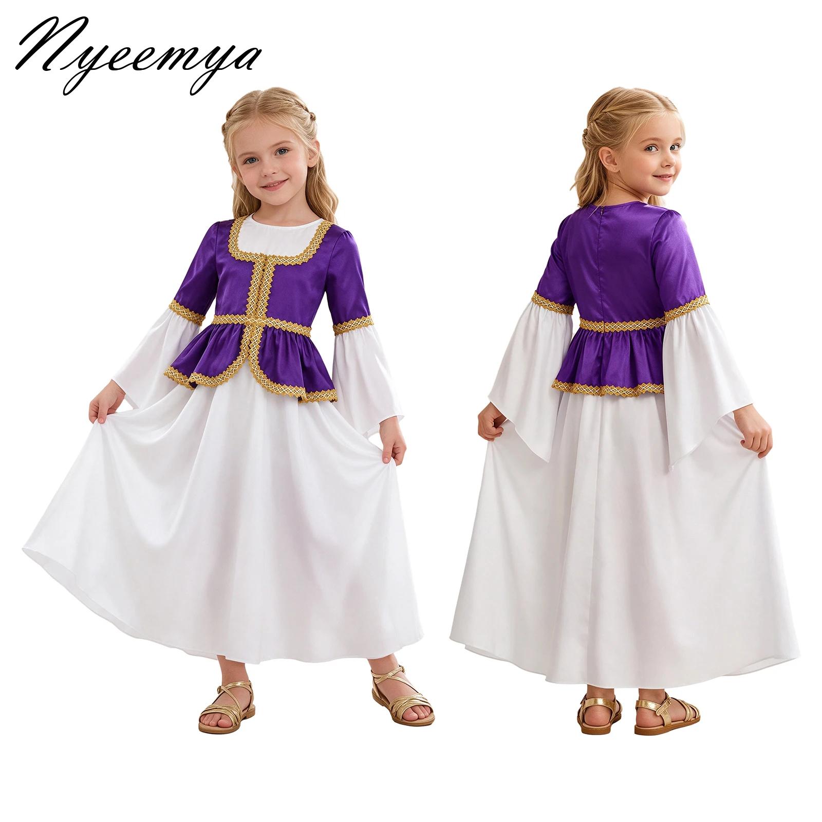 Dresses - Meisjes Renaissance Middeleeuws Kostuum Iers Victoriaans