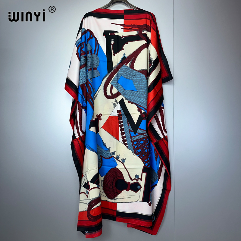 Boho Summer Beach Maxi Dress - WINYI zomer kaftan Afrikaanse Vrouwen Boho