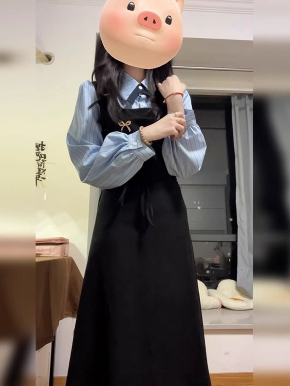 Elegante zwarte shirtjurk in c - Korean Style A Line Shirt Dress recensie en prijs