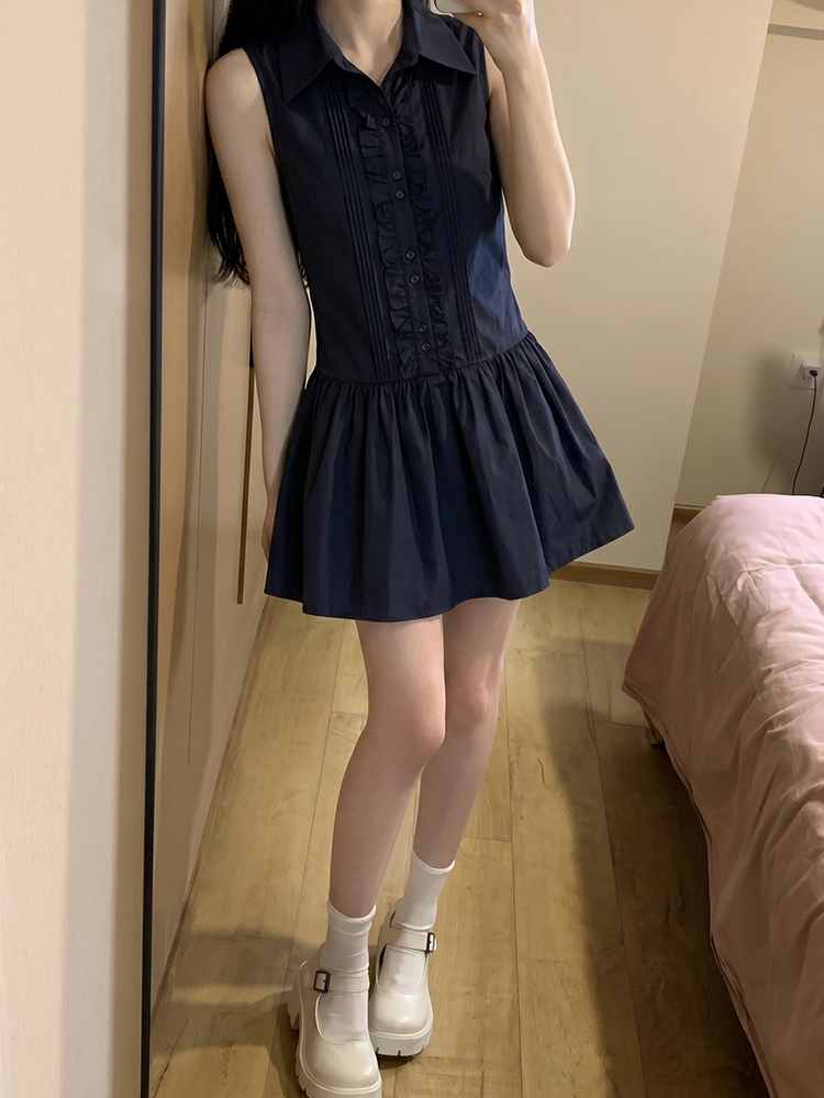 Afslankend effect Koreaanse co - Korean Style A Line Shirt Dress recensie en prijs