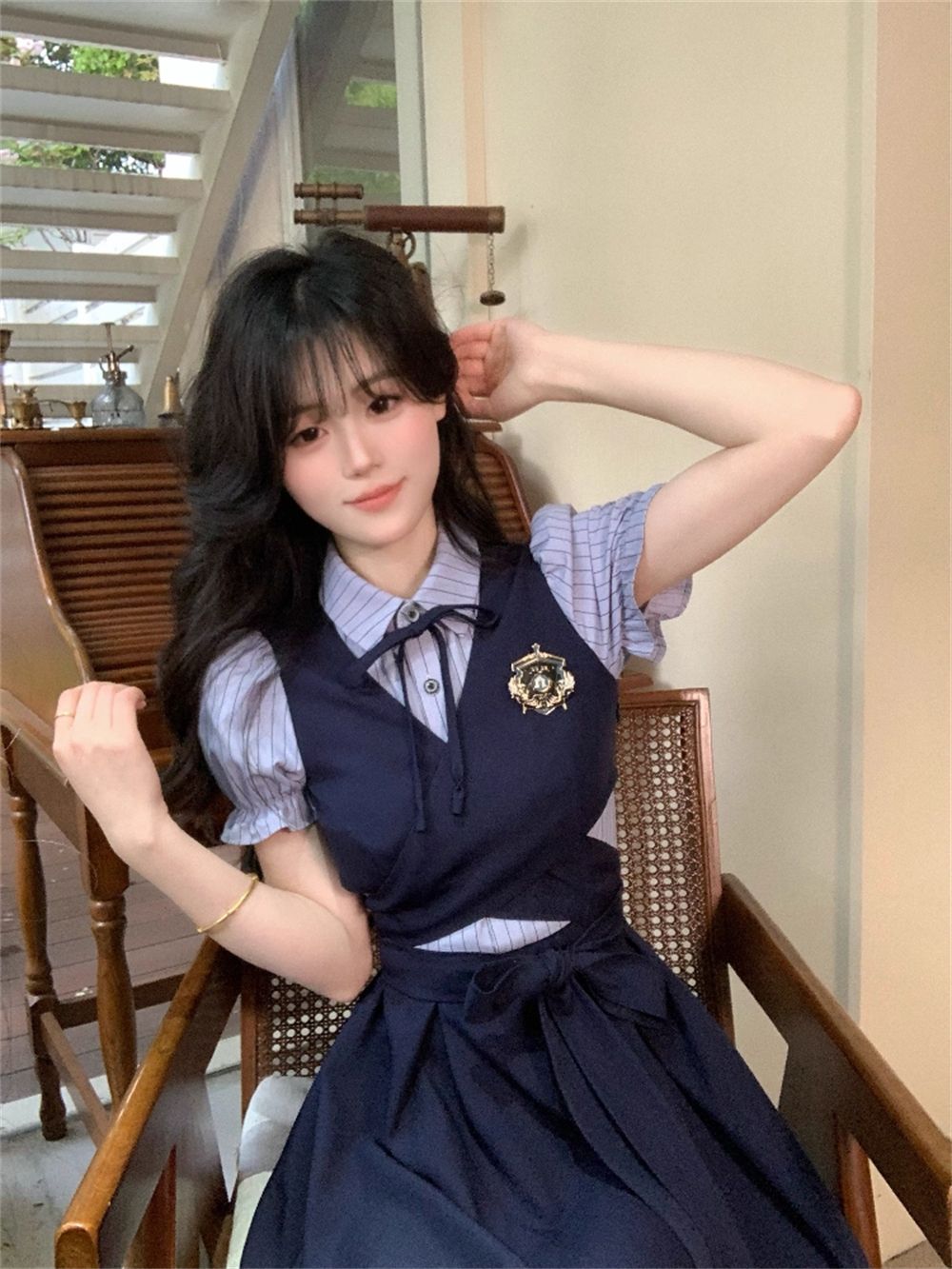 Zomer dagelijkse kleding JK un - Korean Style A Line Shirt Dress recensie en prijs