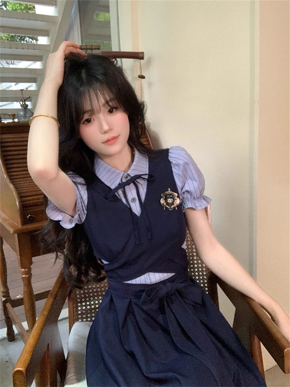 Zomer dagelijkse kleding JK un - Korean Style A Line Shirt Dress recensie en prijs