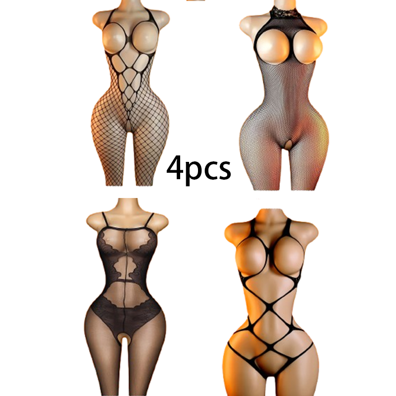 4-delige set: Zwarte lingerie  - Lingerie recensie en prijs