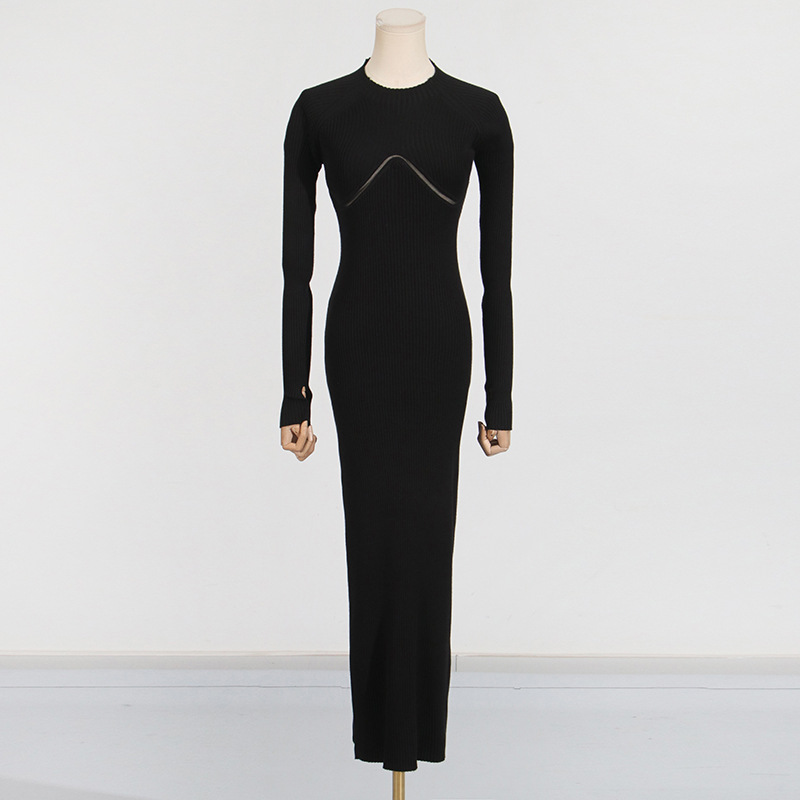Onecozyday witte geribbelde ge - Bodycon Long Sleeve Ribbed Dress recensie en prijs