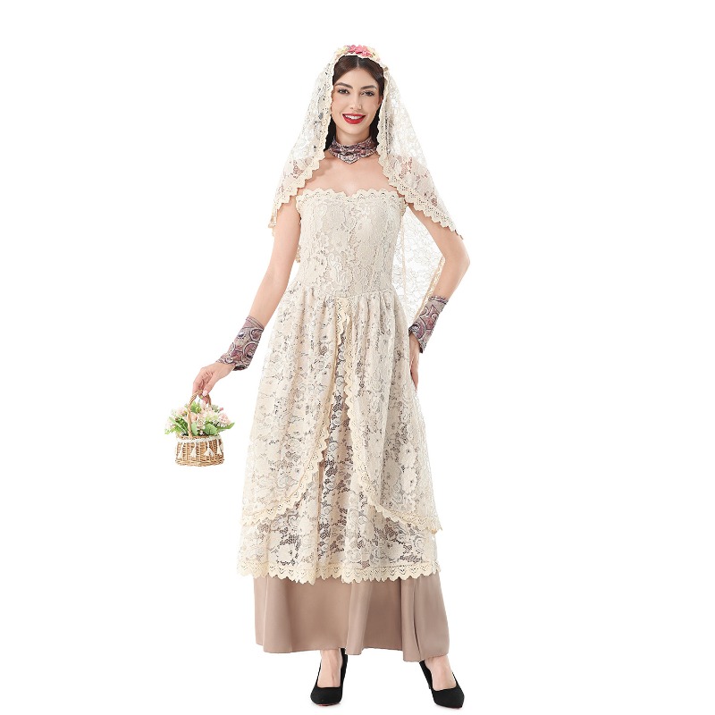 Vintage kanten maxi-jurk voor  - Dresses recensie en prijs