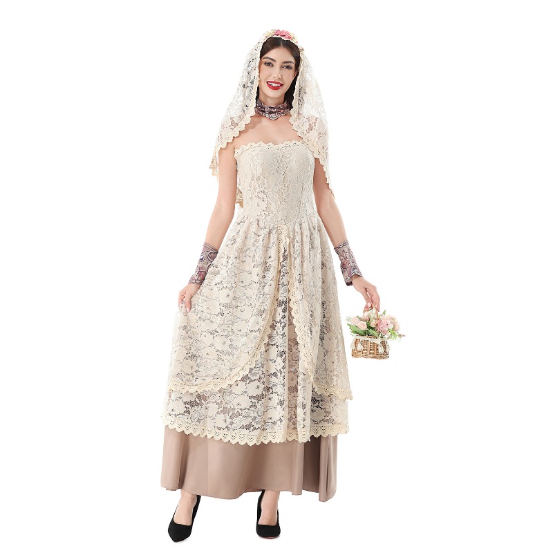 Vintage kanten maxi-jurk voor  - Dresses recensie en prijs