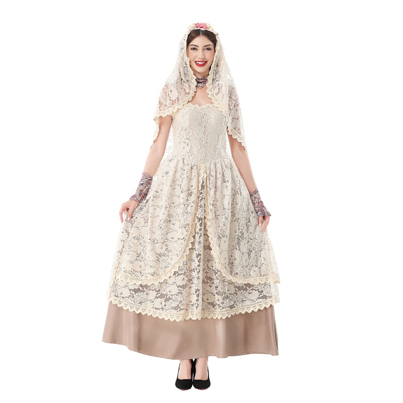 Vintage kanten maxi-jurk voor  - Dresses recensie en prijs